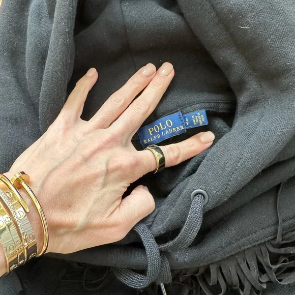 Ralph Lauren suede fringe hoodie - Picture 3 of 6